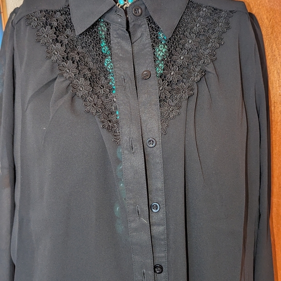 Sheer Button Up - Picture 5 of 5